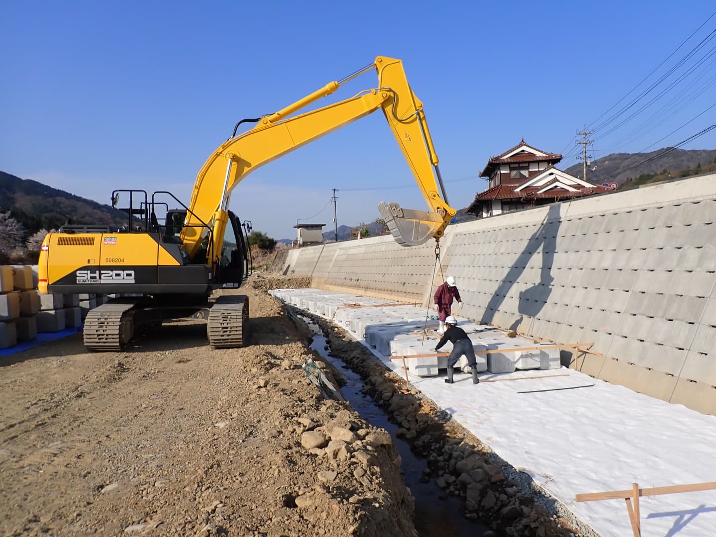 東広島高田道路 (主要地方道吉田豊栄線) 道路改良工事